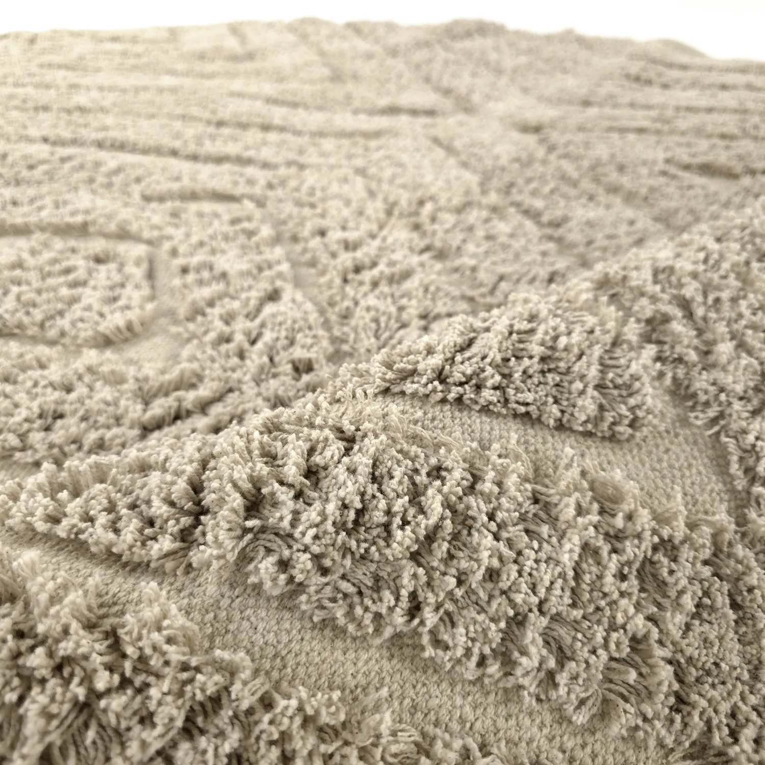 Alfombras redondeadas - Amberley Natural Cotton Shaggy (beige)