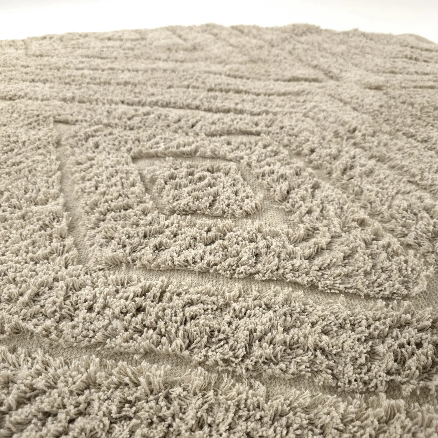 Alfombras redondeadas - Amberley Natural Cotton Shaggy (beige)