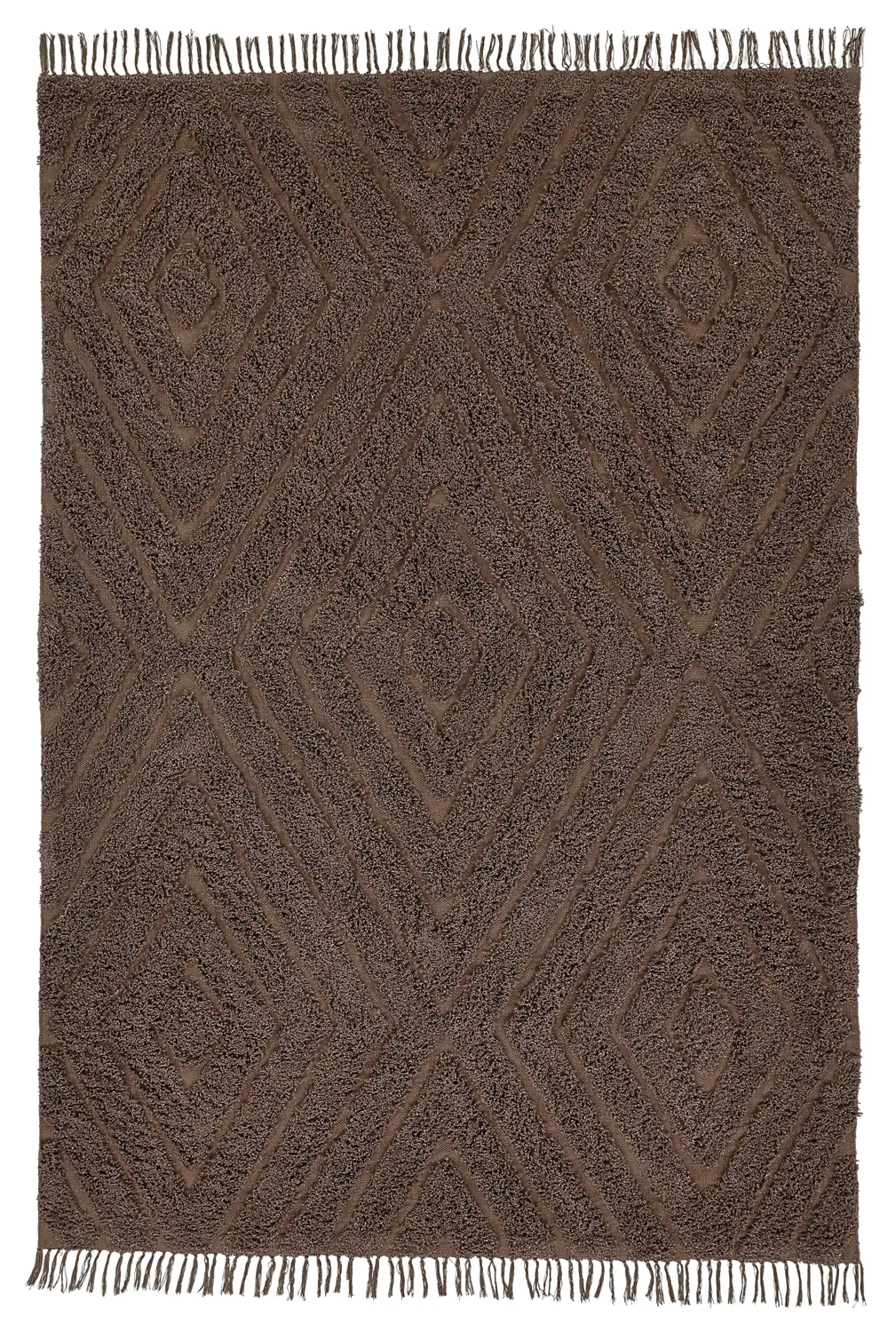 Alfombras de pelo largo - Amberley Natural Cotton Shaggy (marrón)