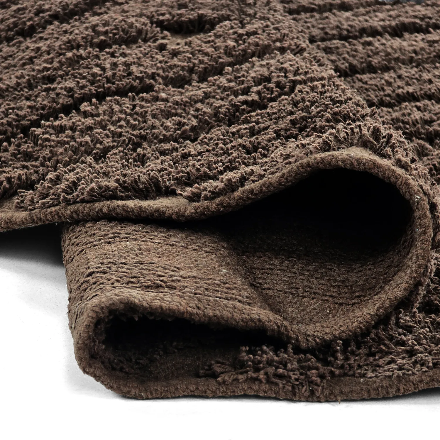 Alfombras redondeadas - Amberley Natural Cotton Shaggy (marrón)