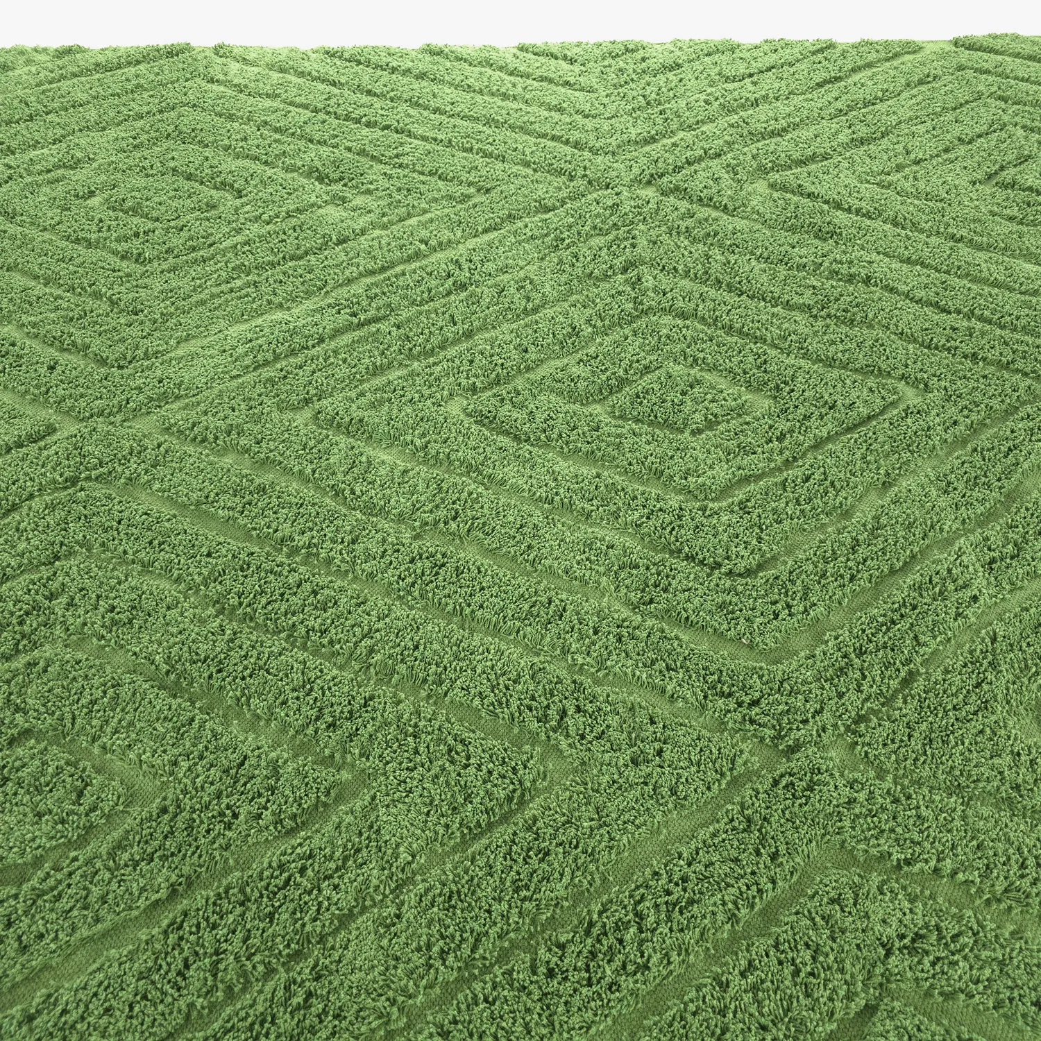 Alfombras de pelo largo - Amberley Natural Cotton Shaggy (verde)