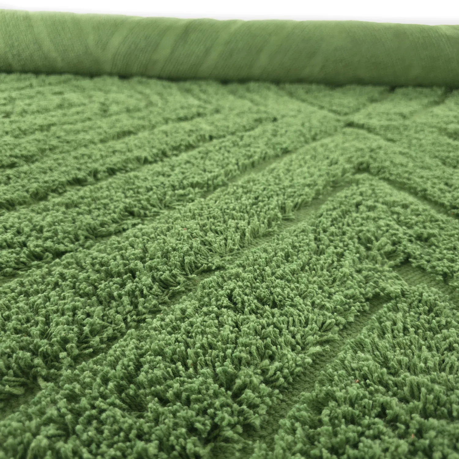 Alfombras de pelo largo - Amberley Natural Cotton Shaggy (verde)