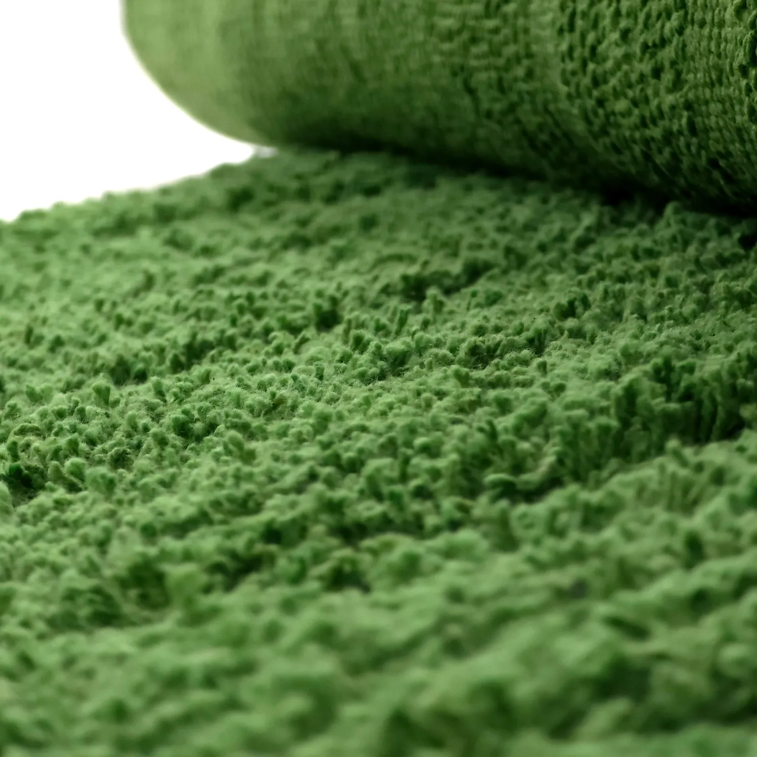 Alfombras redondeadas - Amberley Natural Cotton Shaggy (verde)