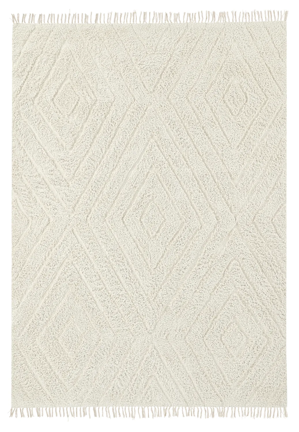 Alfombras de pelo largo - Amberley Natural Cotton Shaggy (blanquecino)