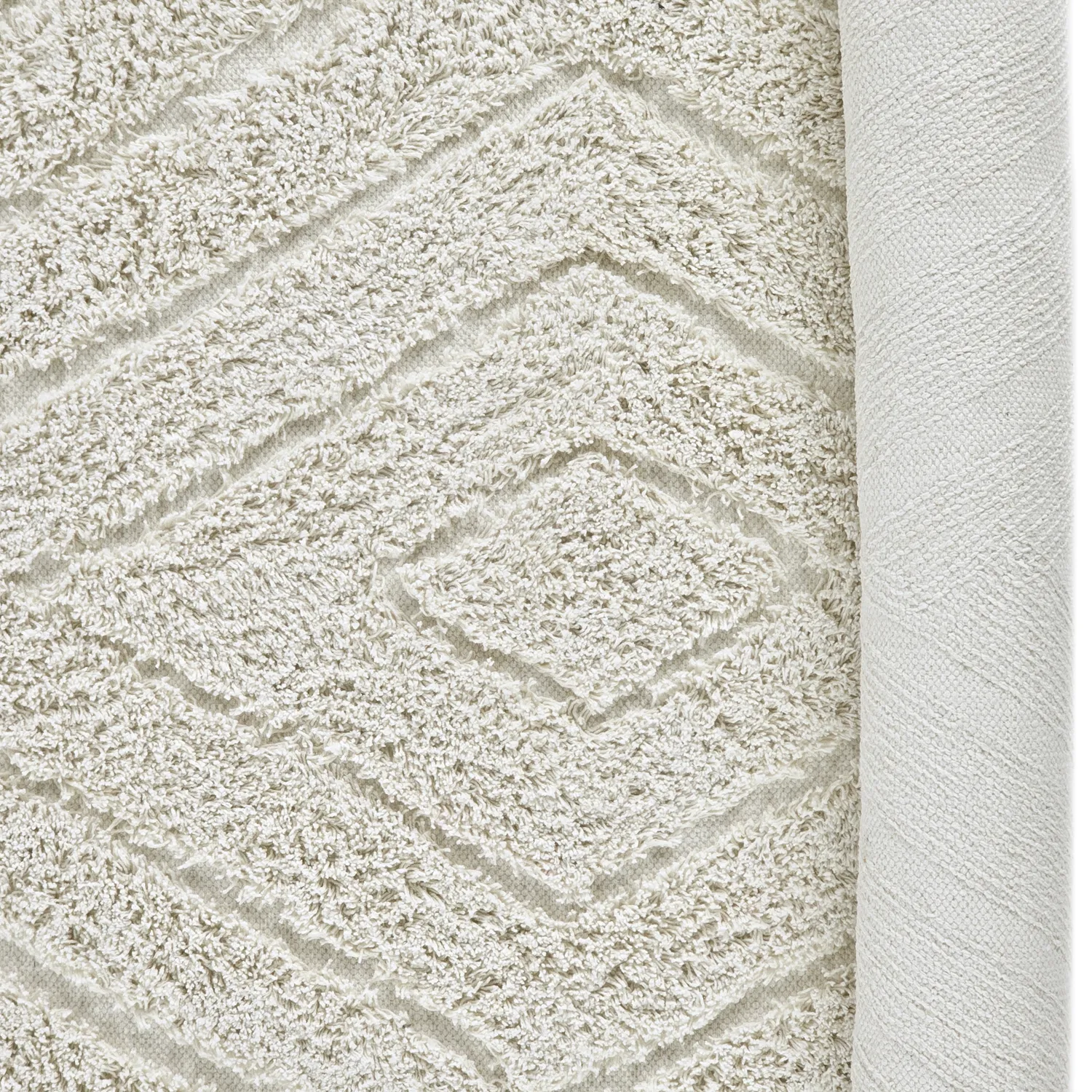 Alfombras de pelo largo - Amberley Natural Cotton Shaggy (blanquecino)