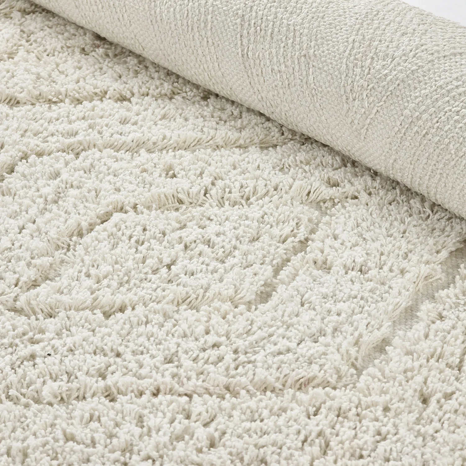 Alfombras de pelo largo - Amberley Natural Cotton Shaggy (blanquecino)