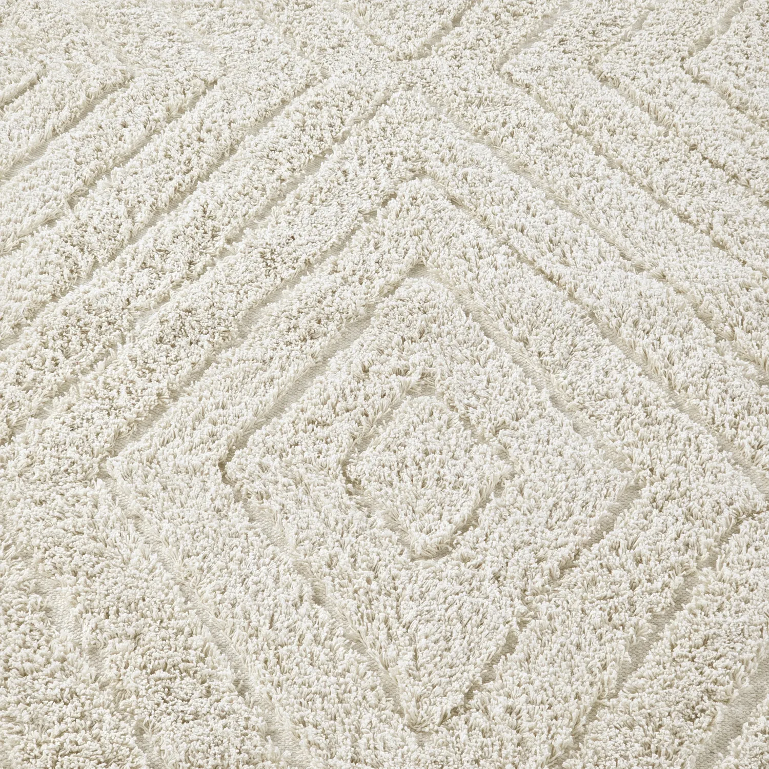 Alfombras de pelo largo - Amberley Natural Cotton Shaggy (blanquecino)