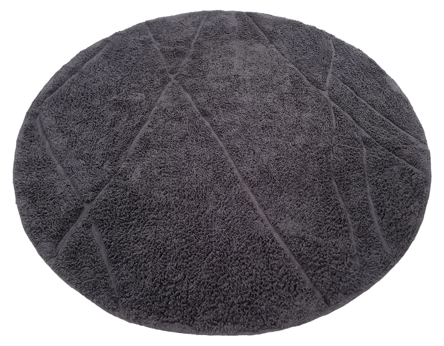 Alfombras redondeadas - Andrea Natural Cotton Shaggy (negro)