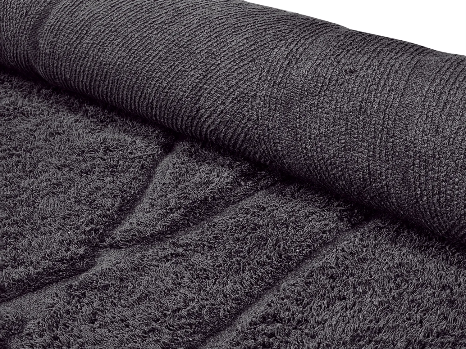 Alfombras de pelo largo - Andrea Natural Cotton Shaggy (negro)