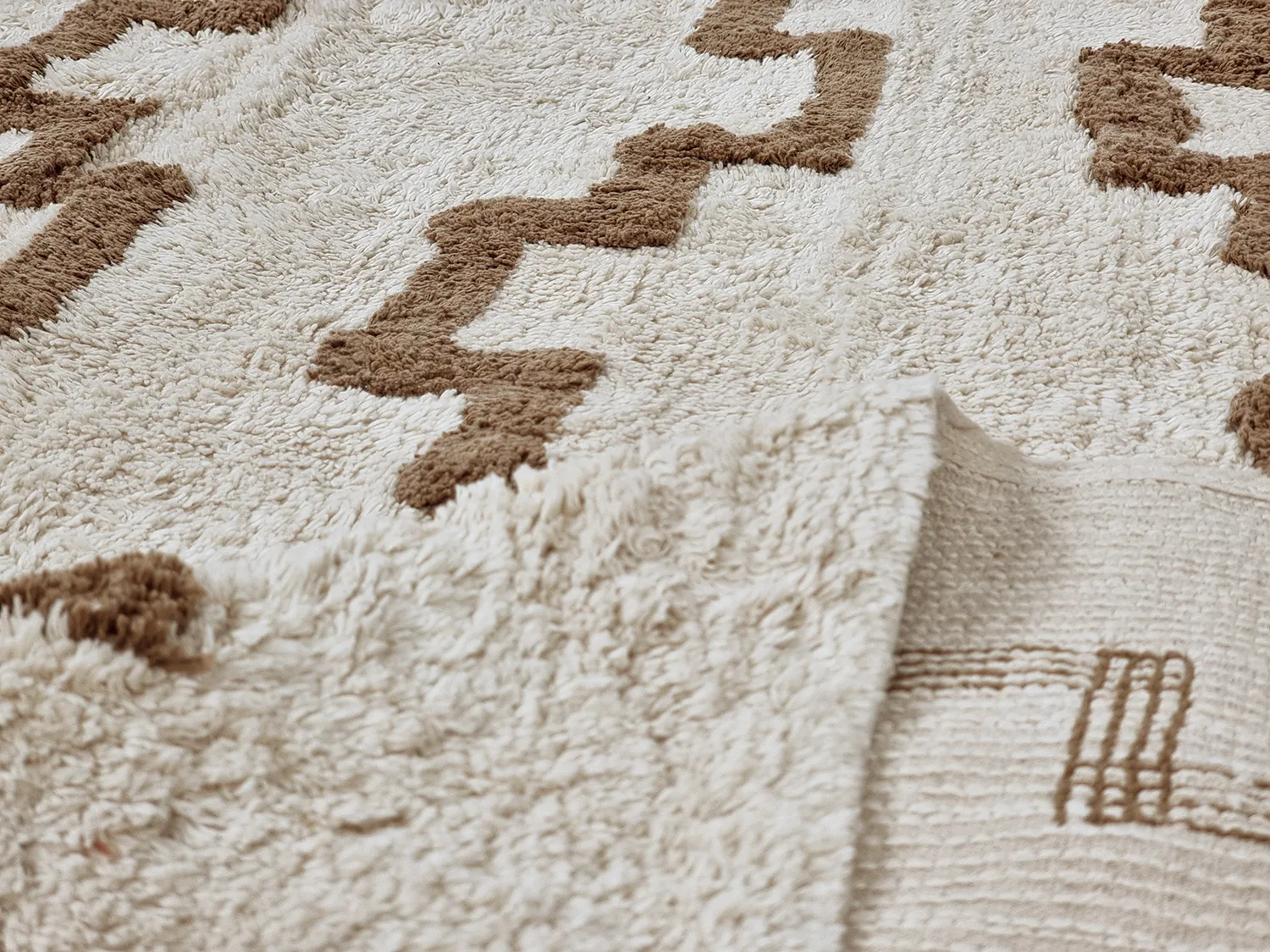 Alfombras de pelo largo - Arlon Natural Cotton Shaggy (beige)