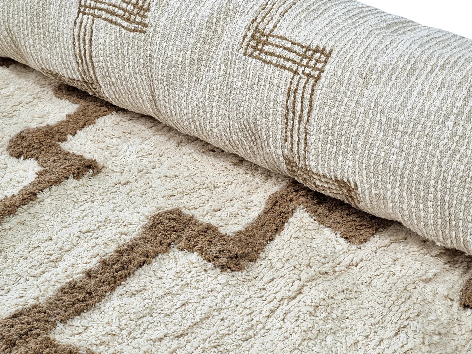 Alfombras de pelo largo - Arlon Natural Cotton Shaggy (beige)