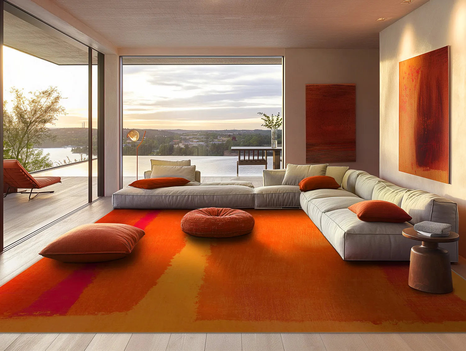 Alfombra Wilton - Asti (naranja)