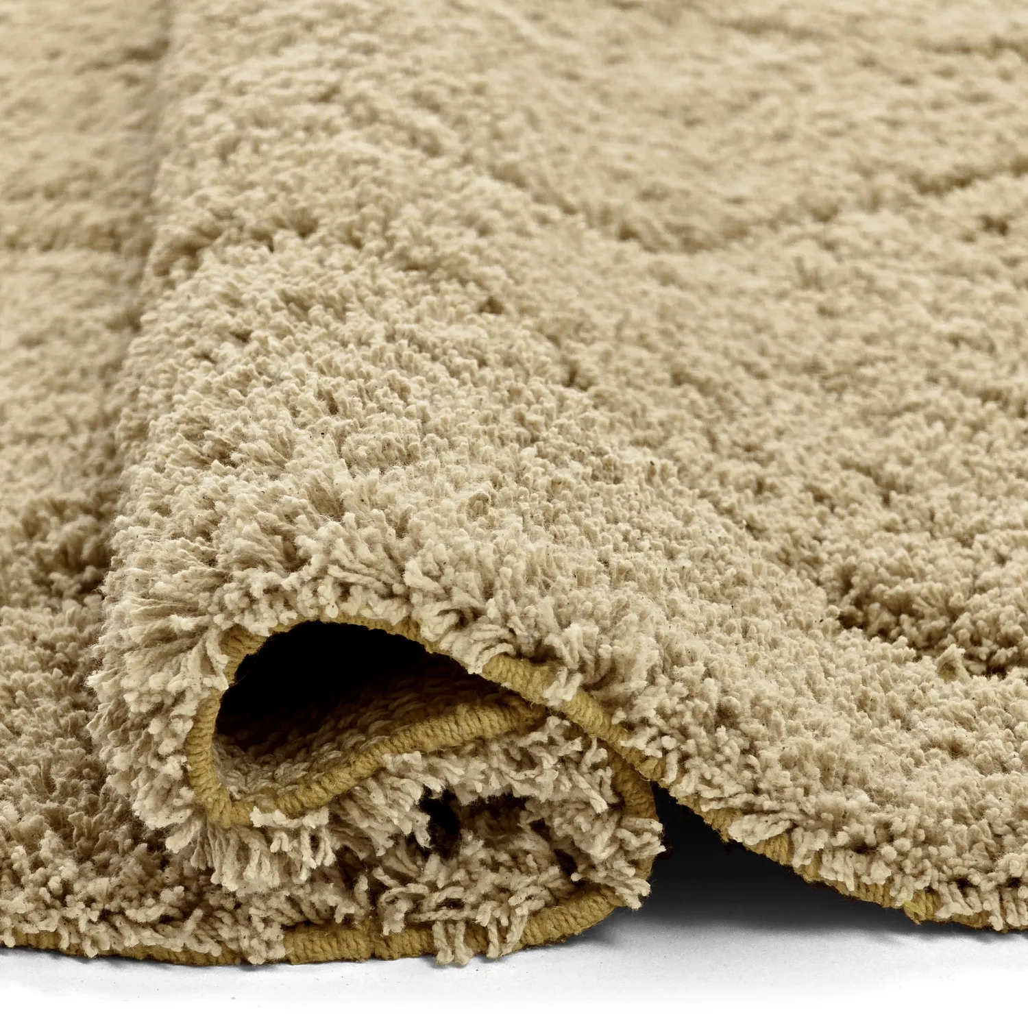 Alfombras de pelo largo - Bellevue Natural Cotton Shaggy (beige/marrón)