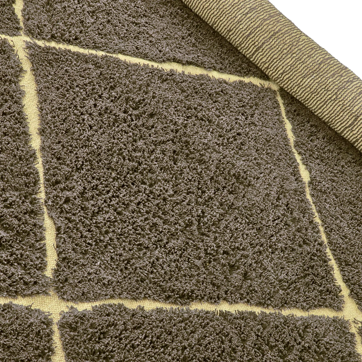 Alfombras de pelo largo - Bellevue Natural Cotton Shaggy (marrón/amarillo)
