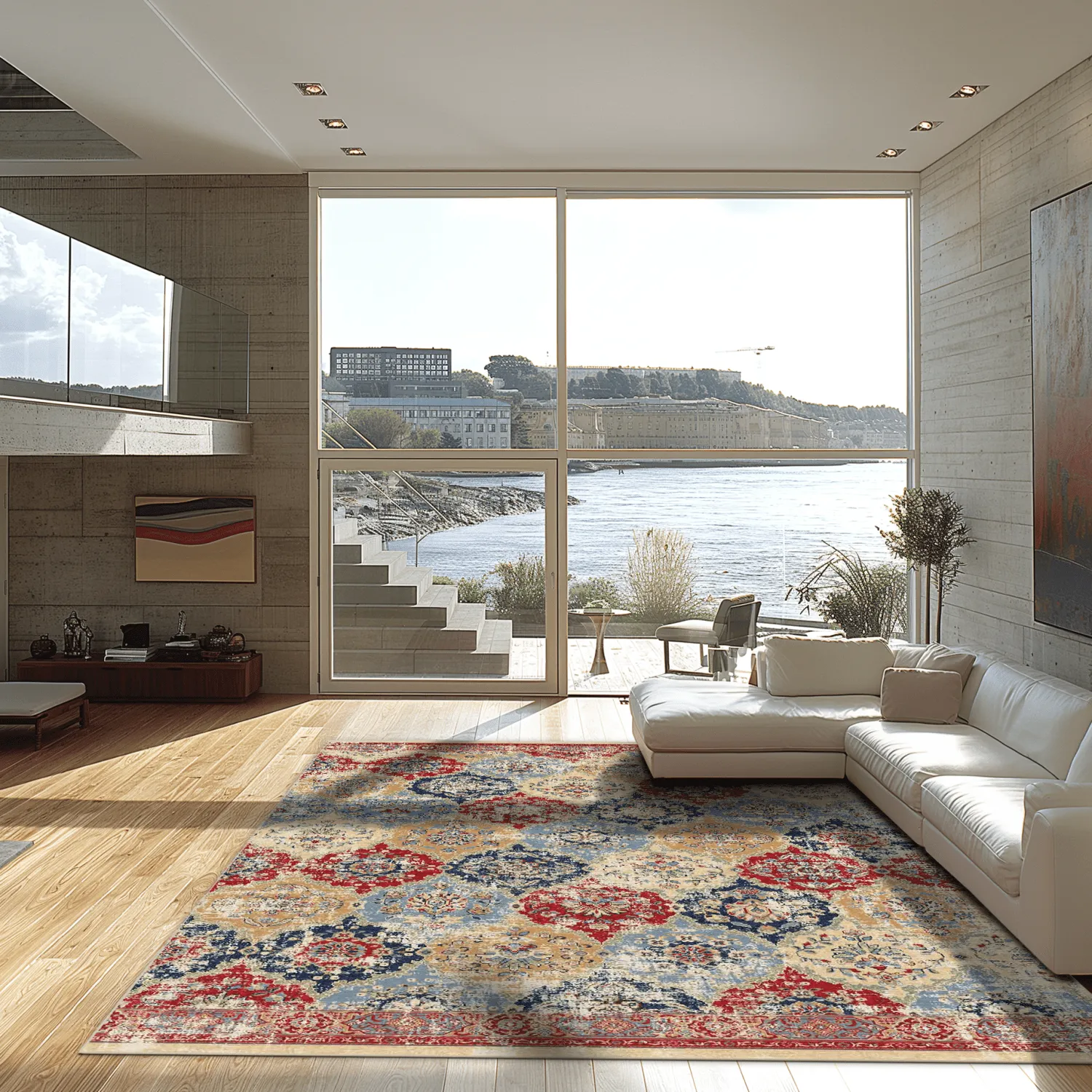 Alfombra Wilton - Bohemia (rojo/multi)