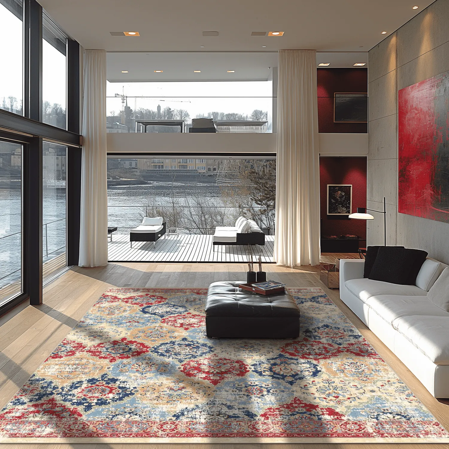 Alfombra Wilton - Bohemia (rojo/multi)