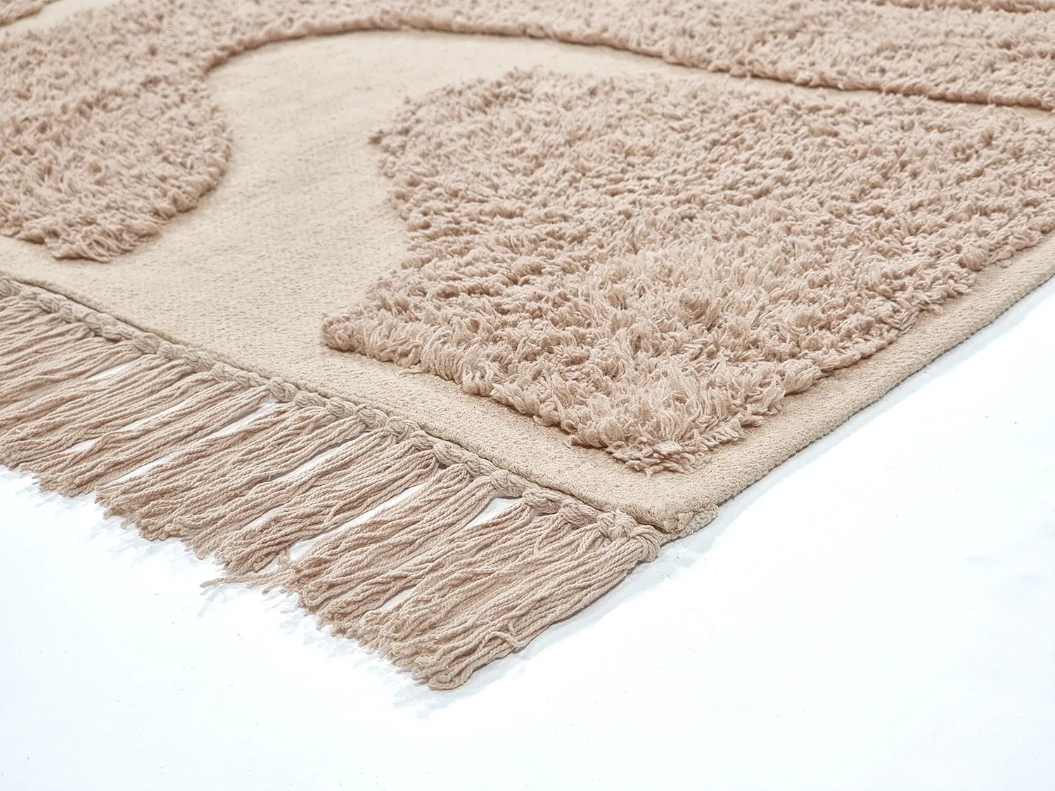 Alfombras de pelo largo - Bonnie Natural Cotton Shaggy (beige)