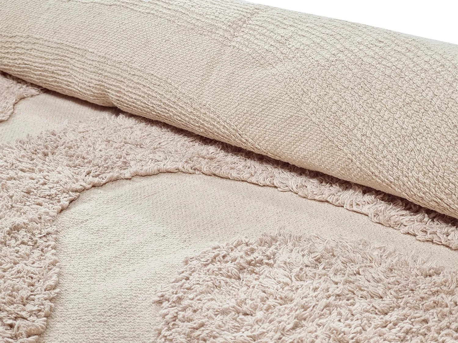 Alfombras de pelo largo - Bonnie Natural Cotton Shaggy (beige)