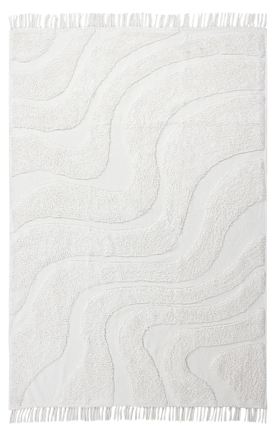 Alfombras de pelo largo - Bonnie Natural Cotton Shaggy (offwhite)