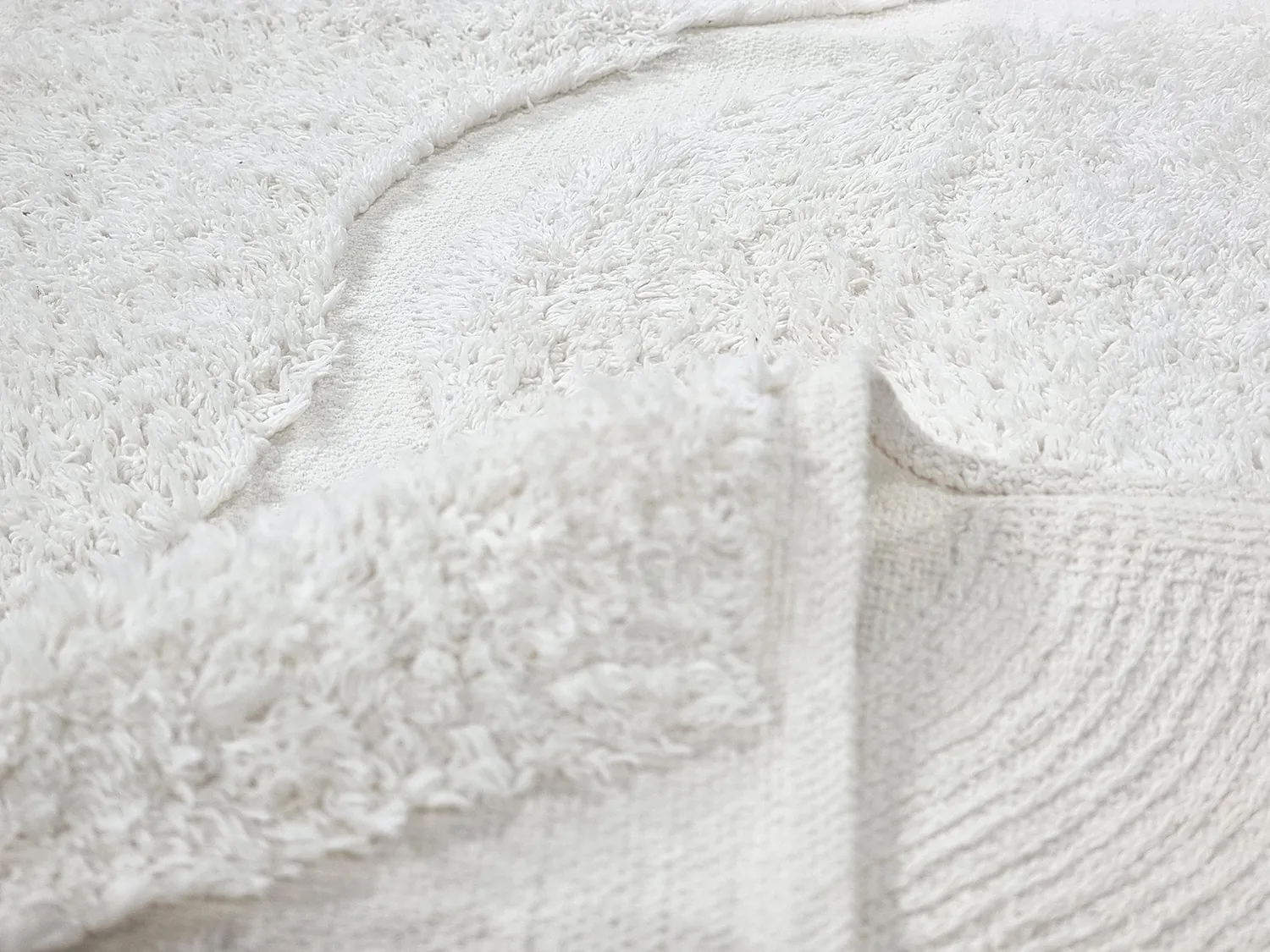 Alfombras redondeadas - Bonnie Natural Cotton Shaggy (offwhite)