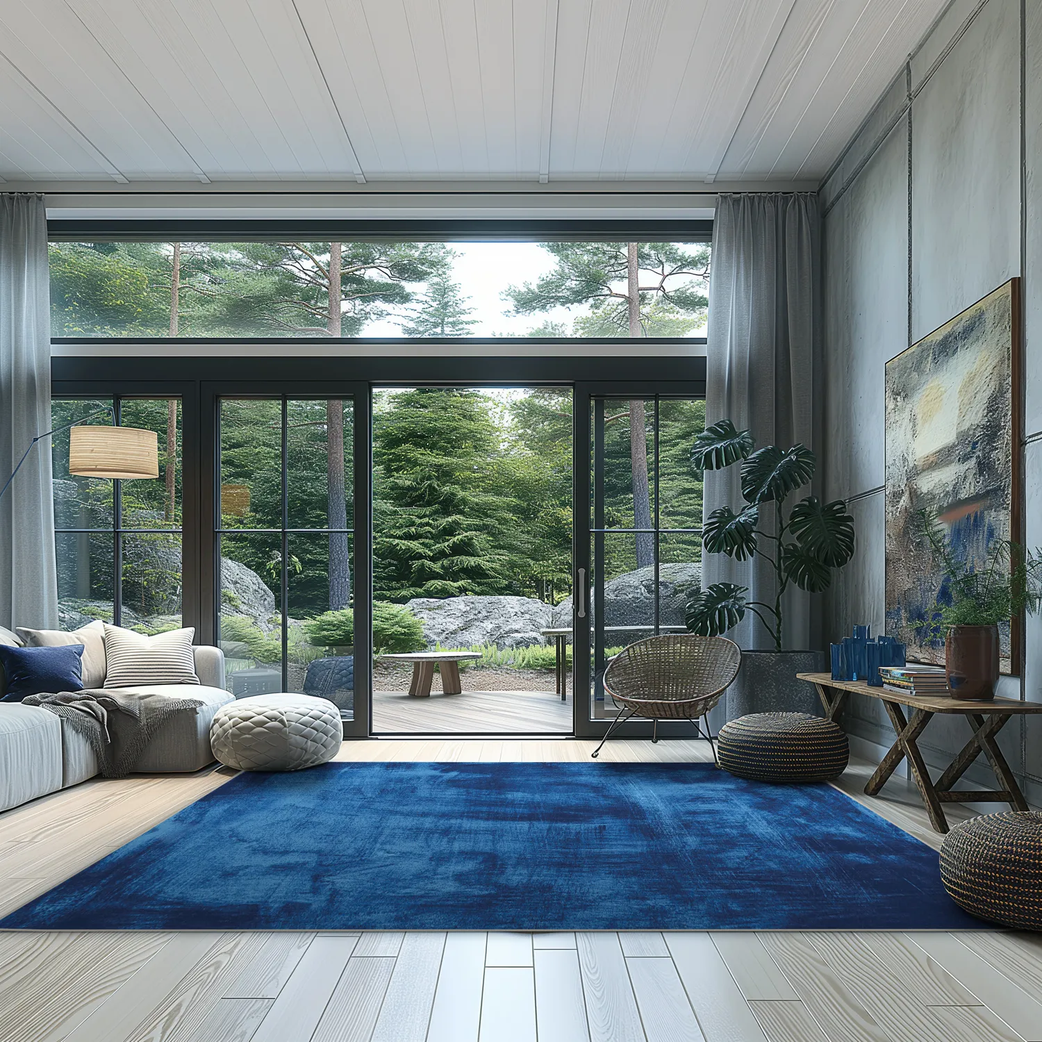 Alfombra Wilton - Campile (azul)