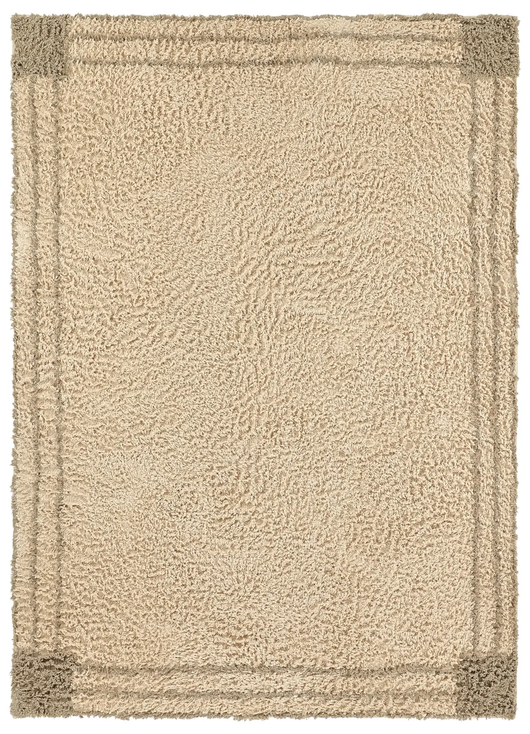 Alfombras de pelo largo - Cataya Natural Cotton Shaggy (beige/topo)