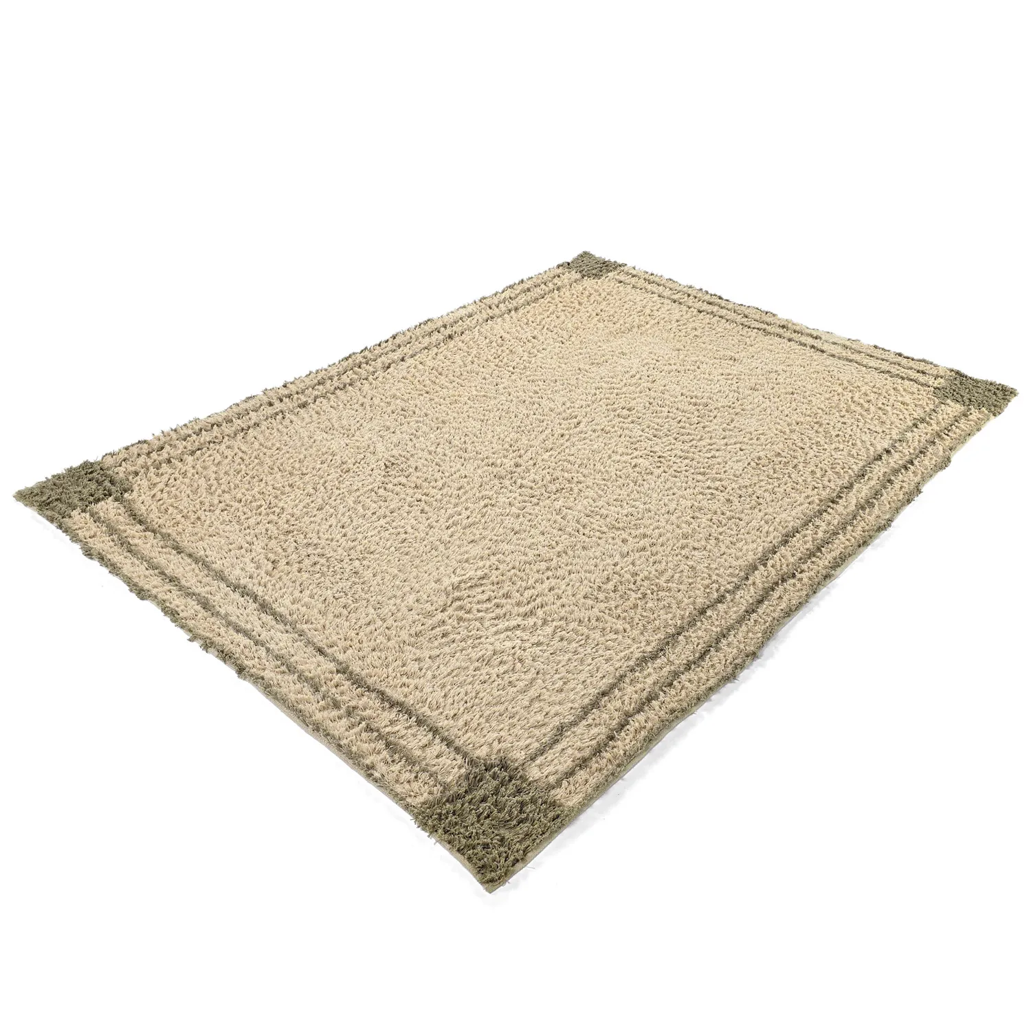 Alfombras de pelo largo - Cataya Natural Cotton Shaggy (beige/topo)