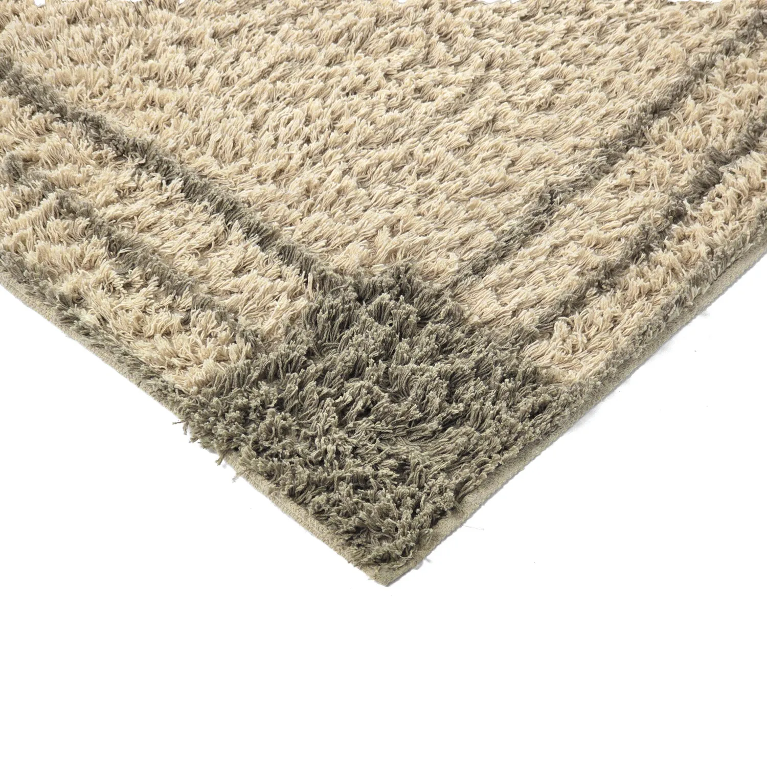 Alfombras de pelo largo - Cataya Natural Cotton Shaggy (beige/topo)