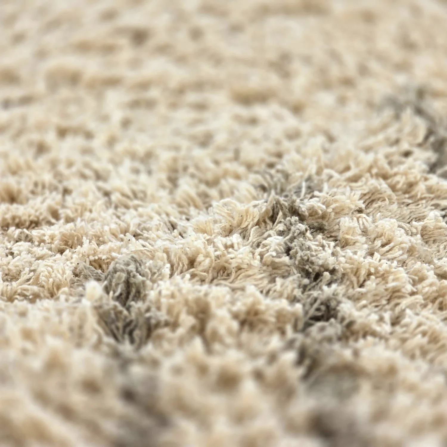 Alfombras de pelo largo - Cataya Natural Cotton Shaggy (beige/topo)