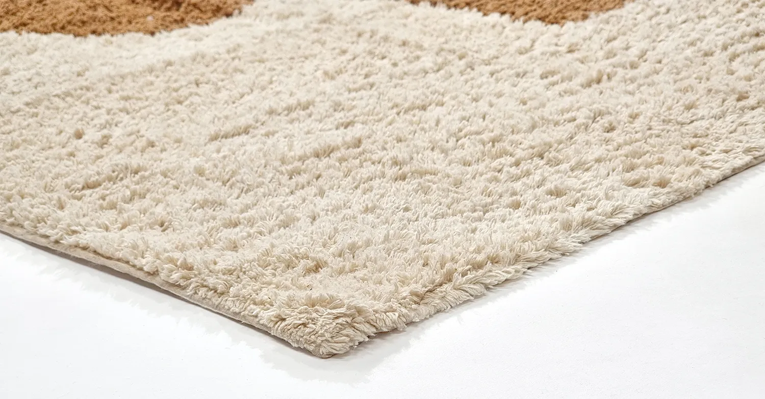 Alfombras de pelo largo - Cervia Natural Cotton Shaggy (beige)