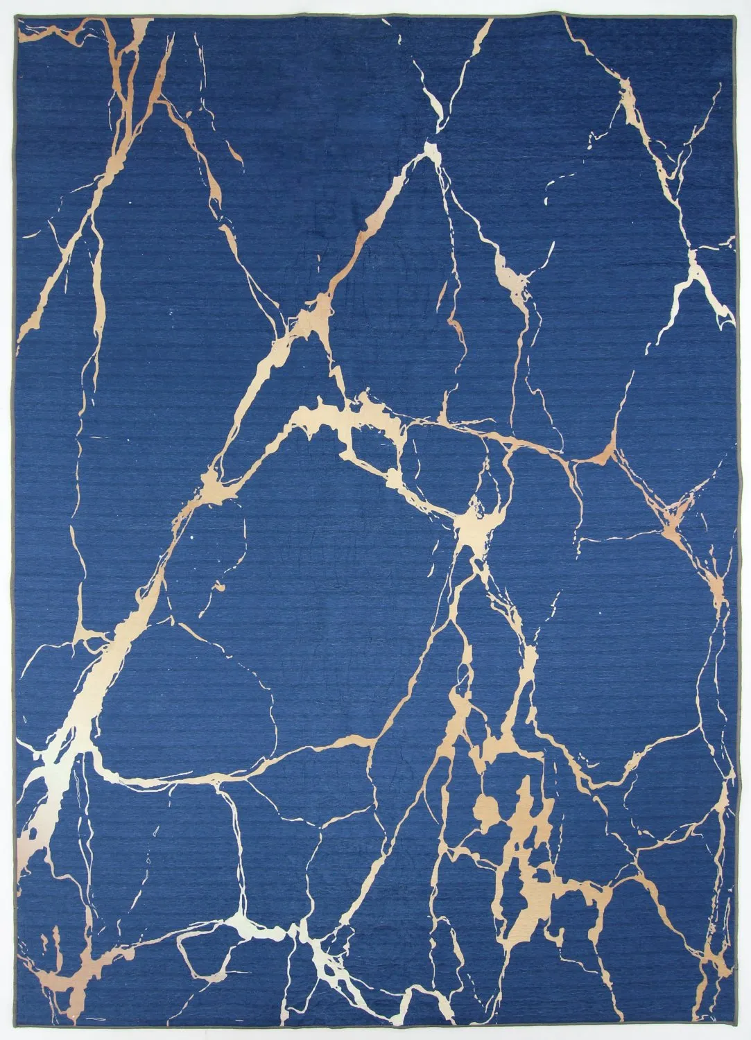 Alfombra Wilton - Cesina (azul/dorado)