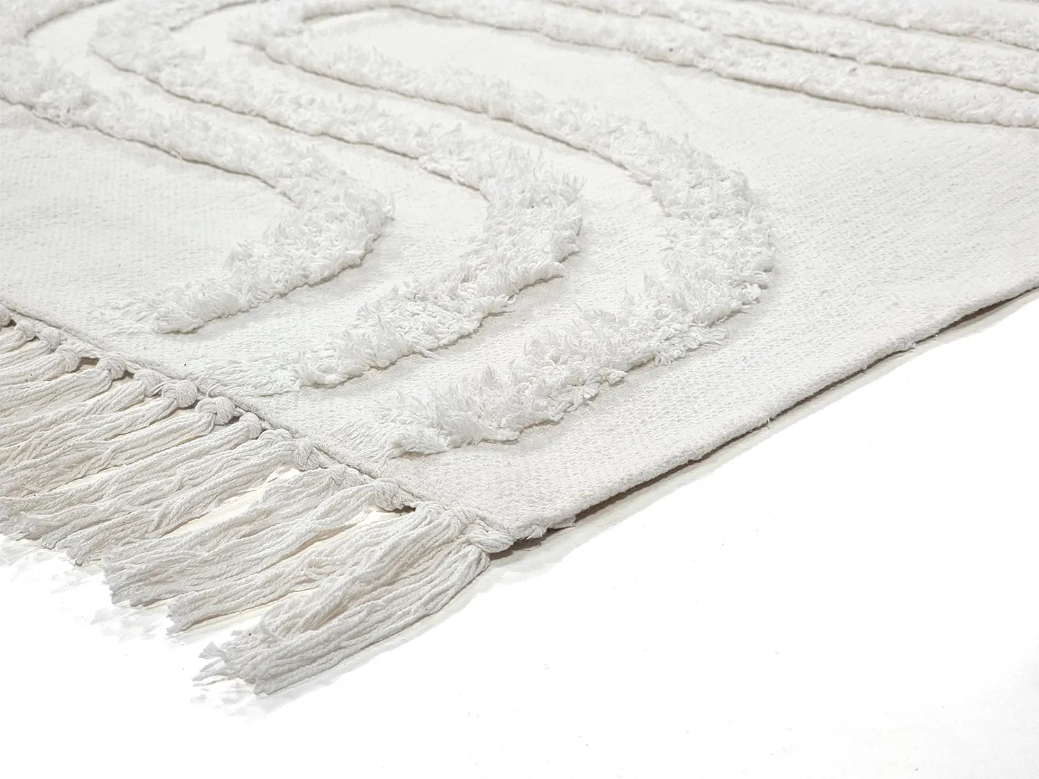 Alfombras de pelo largo - Como Natural Cotton Shaggy (offwhite)