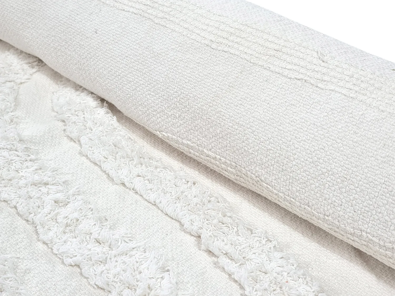 Alfombras de pelo largo - Como Natural Cotton Shaggy (offwhite)