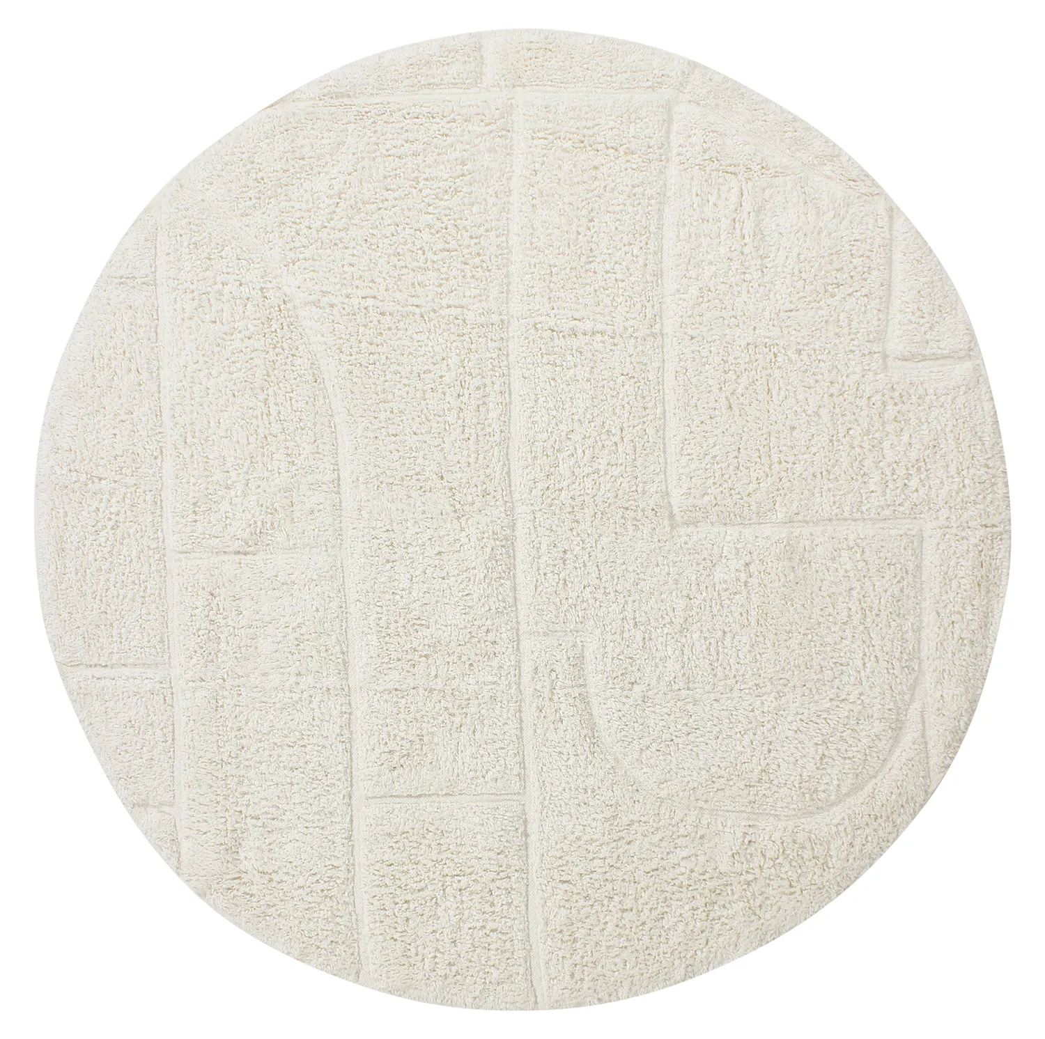Alfombras redondeadas - Cremona Natural Cotton Shaggy (offwhite)