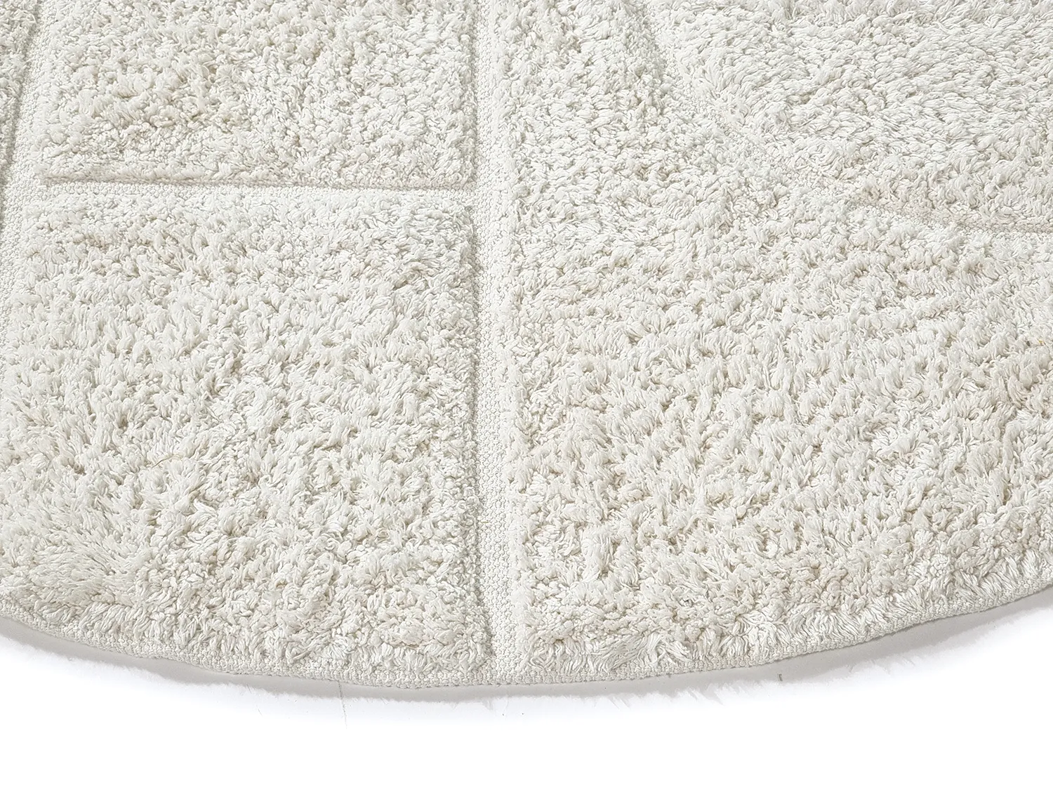 Alfombras redondeadas - Cremona Natural Cotton Shaggy (offwhite)