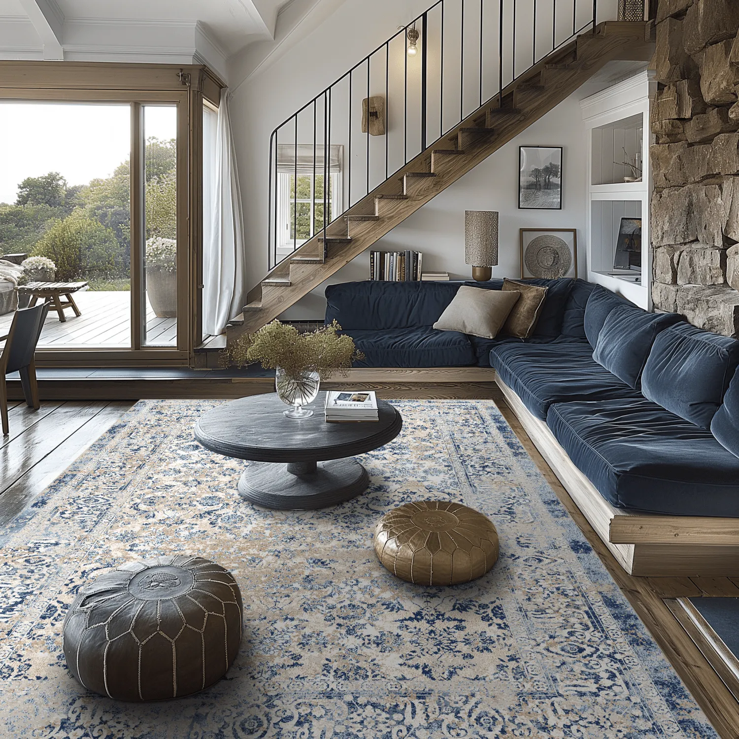 Alfombra Wilton - Denizli (azul)