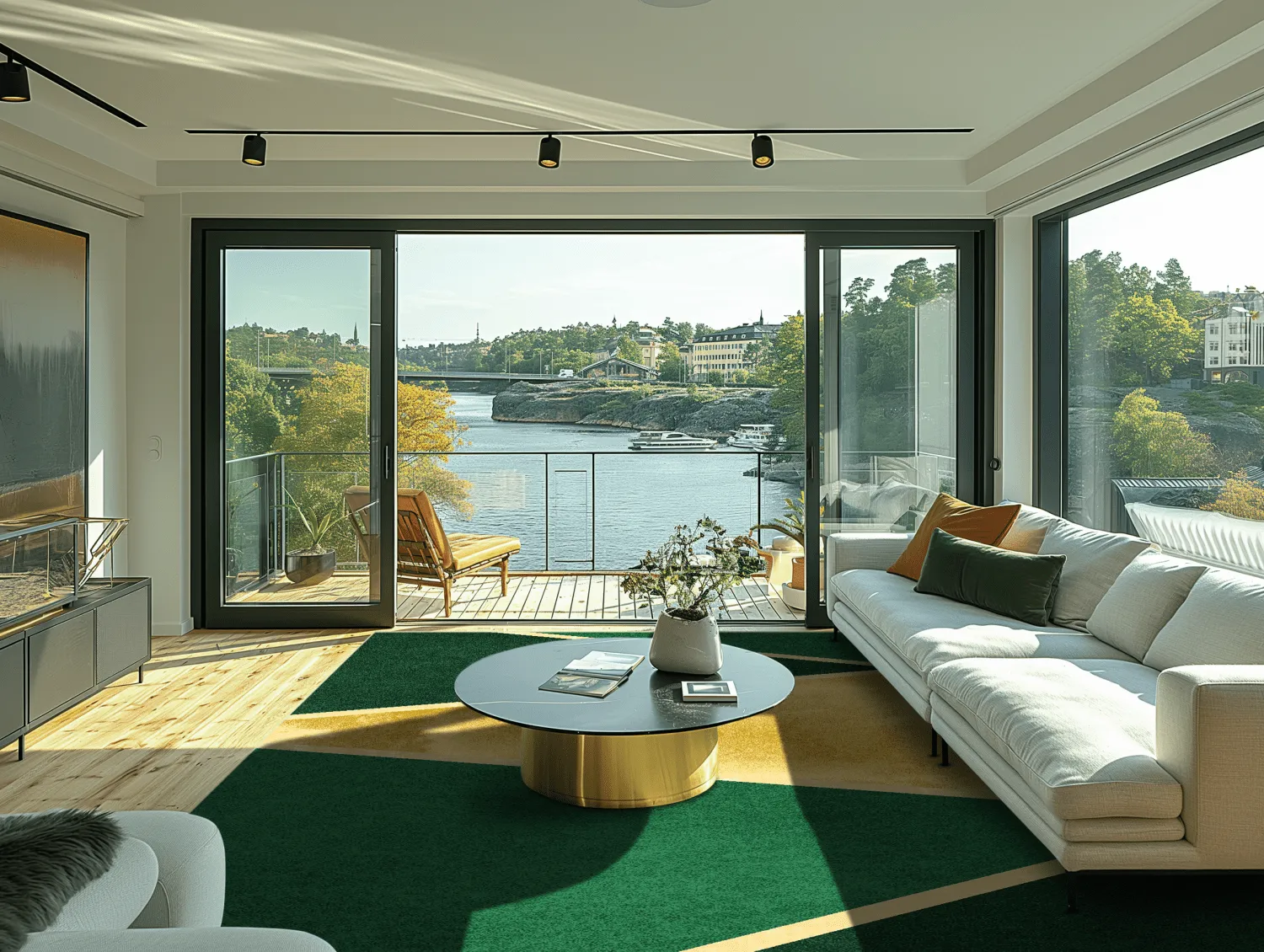 Alfombra Wilton - Dolly (verde/oro)