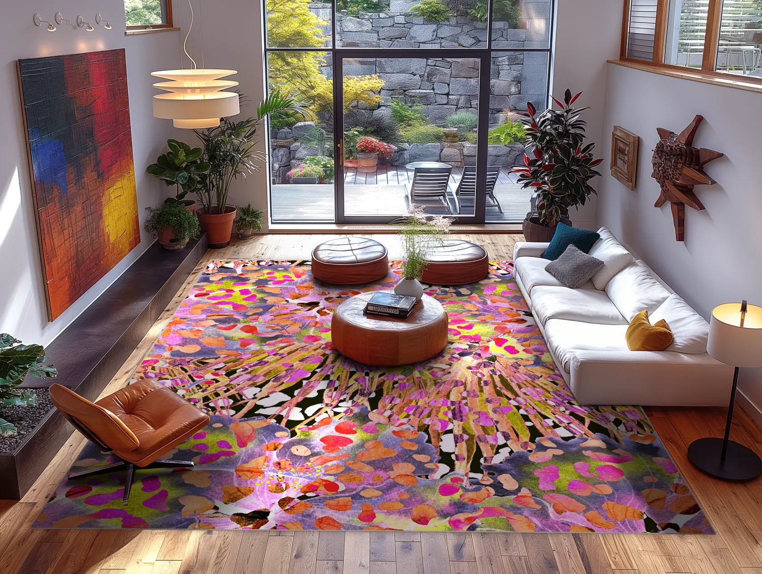 Alfombra Wilton - Dottie (rosa/multi)
