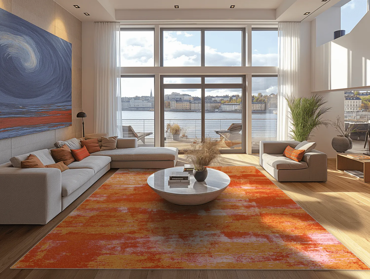 Alfombra Wilton - Drew (naranja)