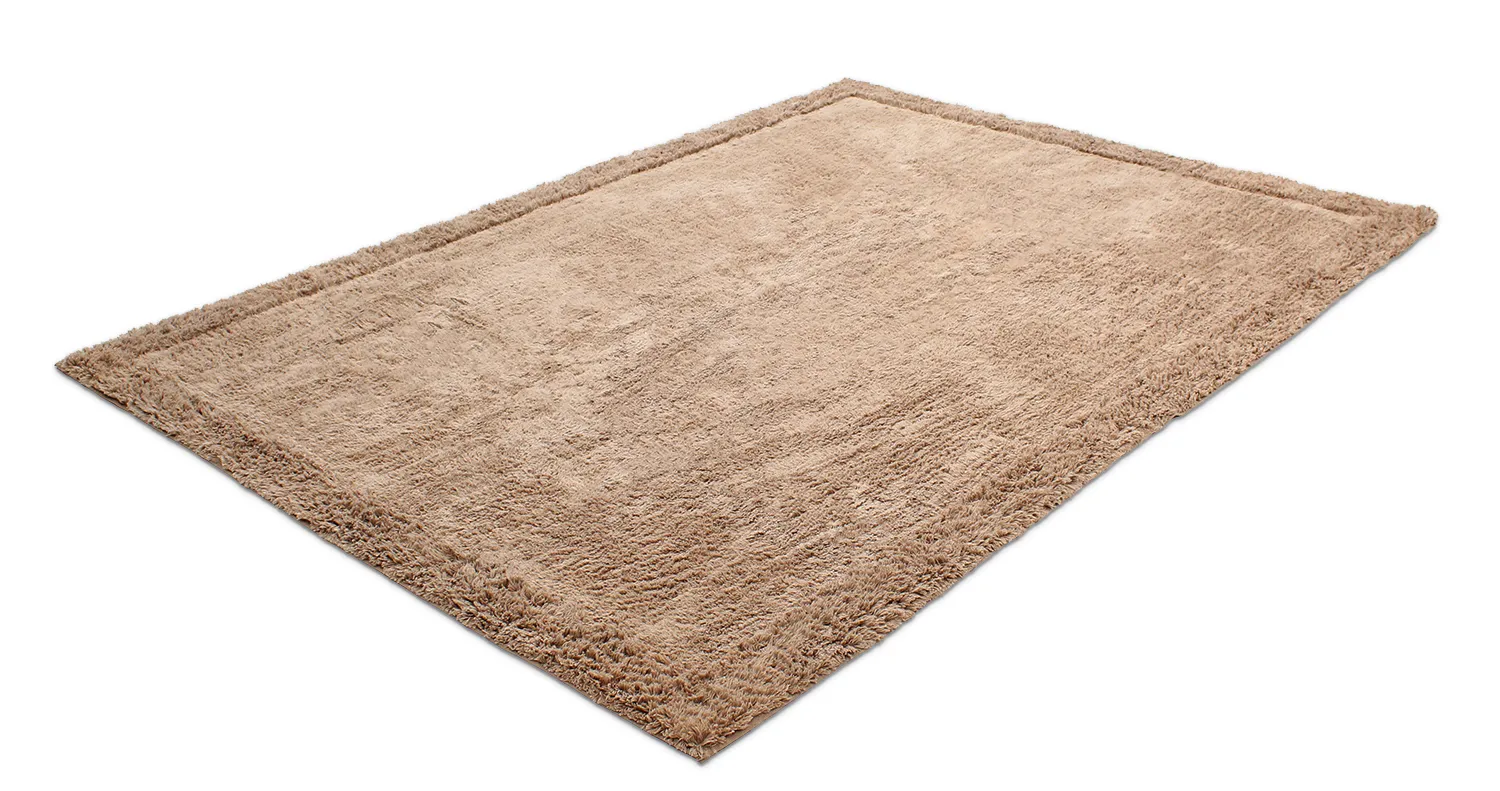Alfombras de pelo largo - Ebba Natural Cotton Shaggy (marrón)