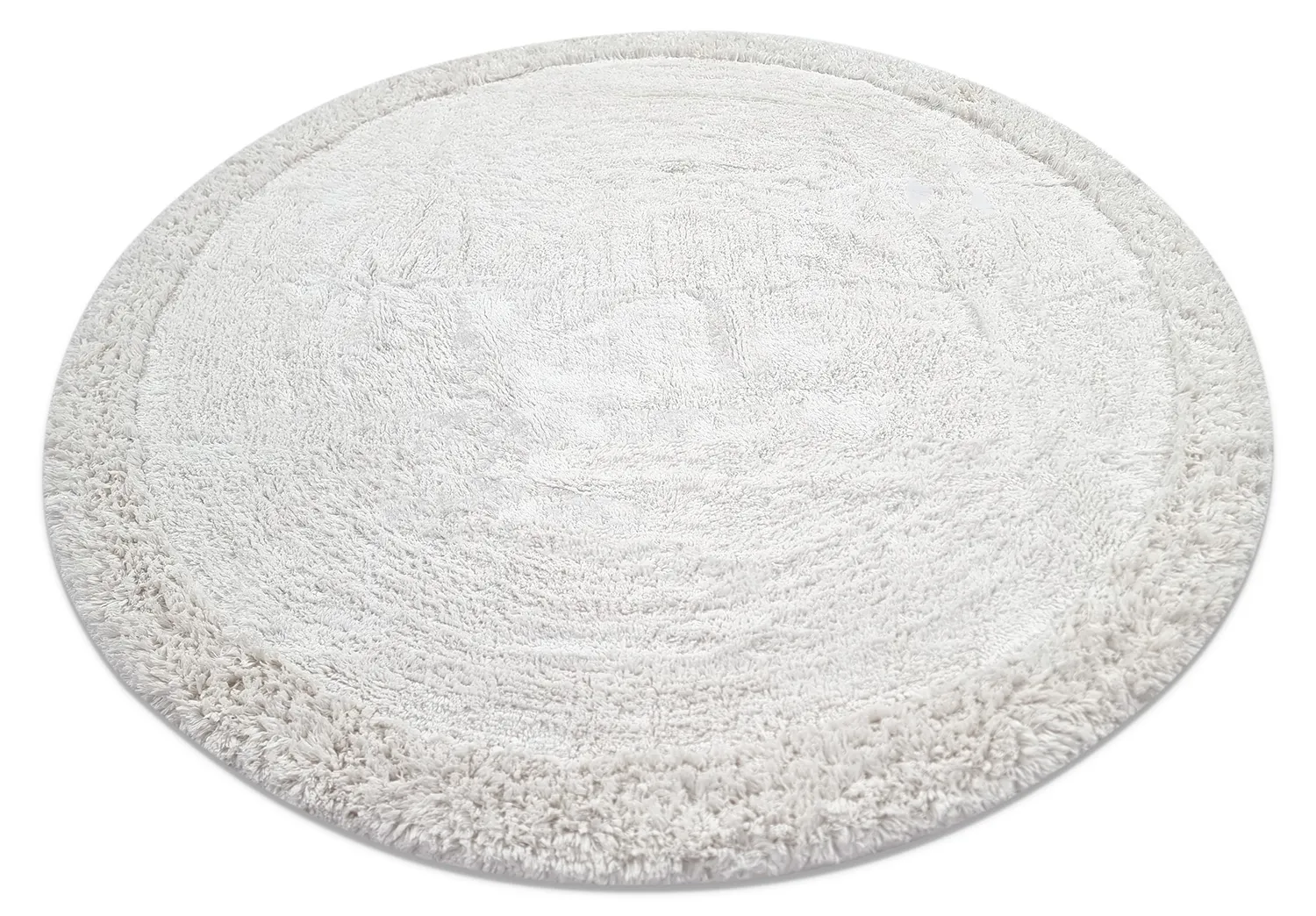 Alfombras redondeadas - Ebba Natural Cotton Shaggy (offwhite)