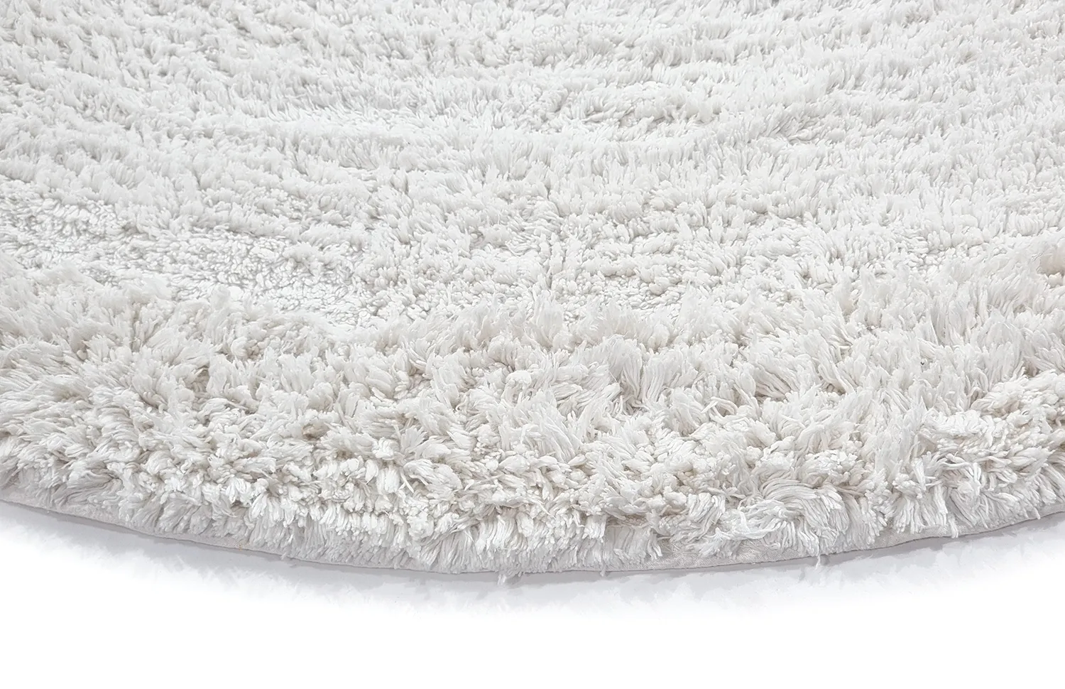 Alfombras redondeadas - Ebba Natural Cotton Shaggy (offwhite)