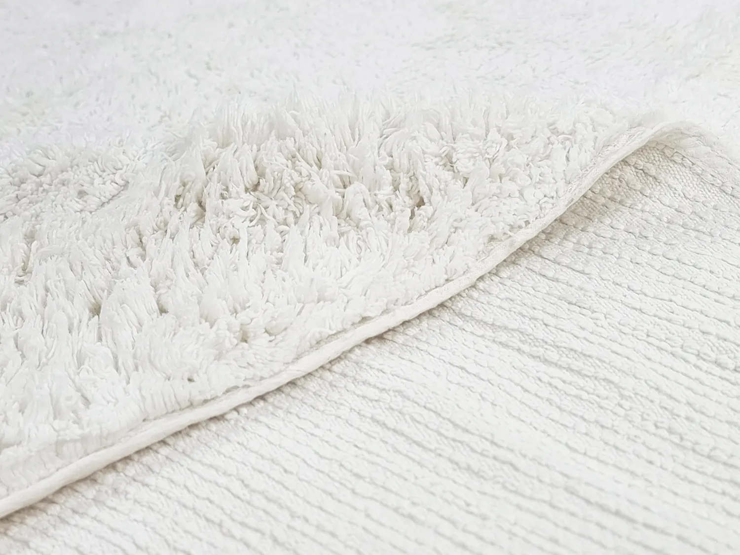 Alfombras redondeadas - Ebba Natural Cotton Shaggy (offwhite)