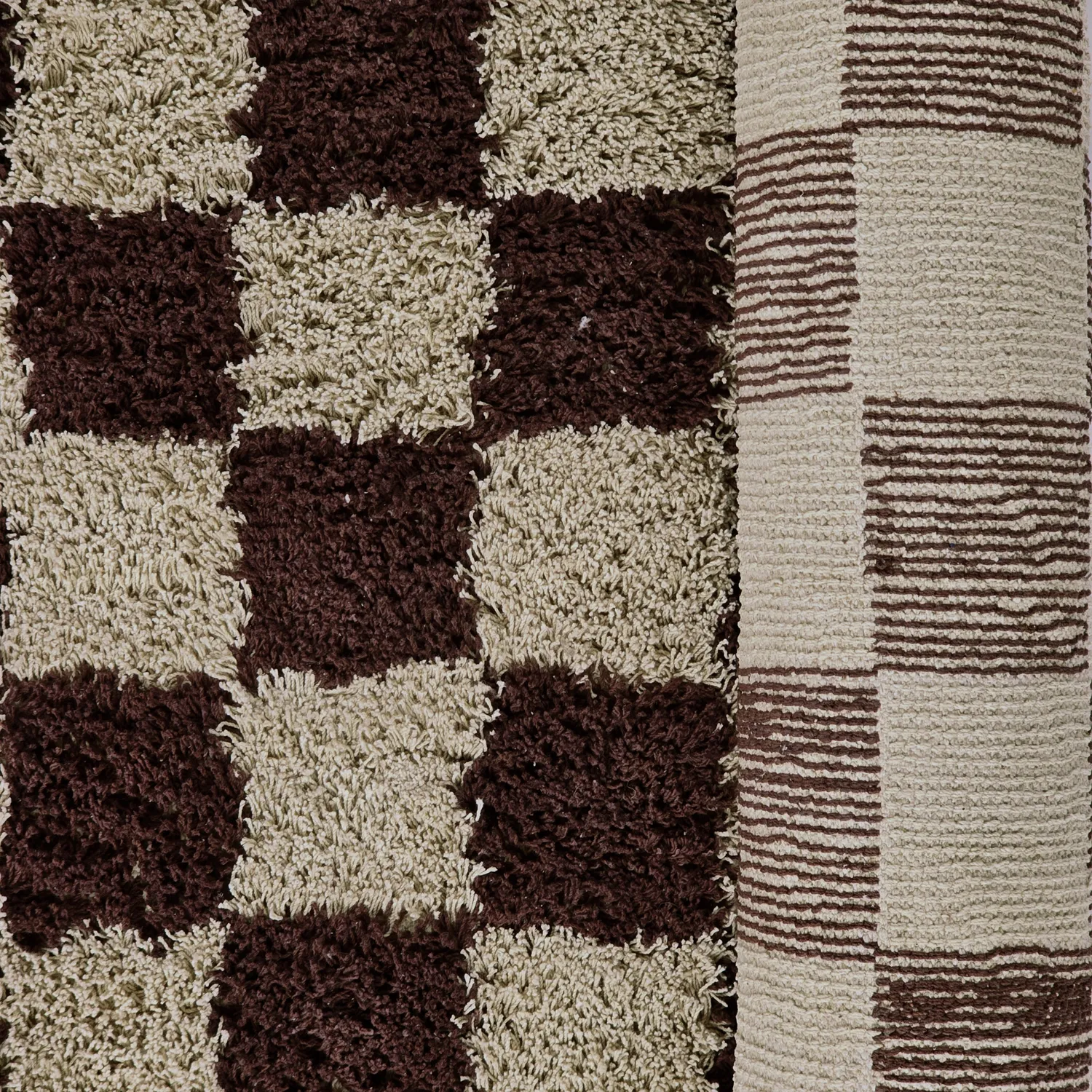 Alfombras de pelo largo - Elsey Natural Cotton Shaggy (beige/marrón)