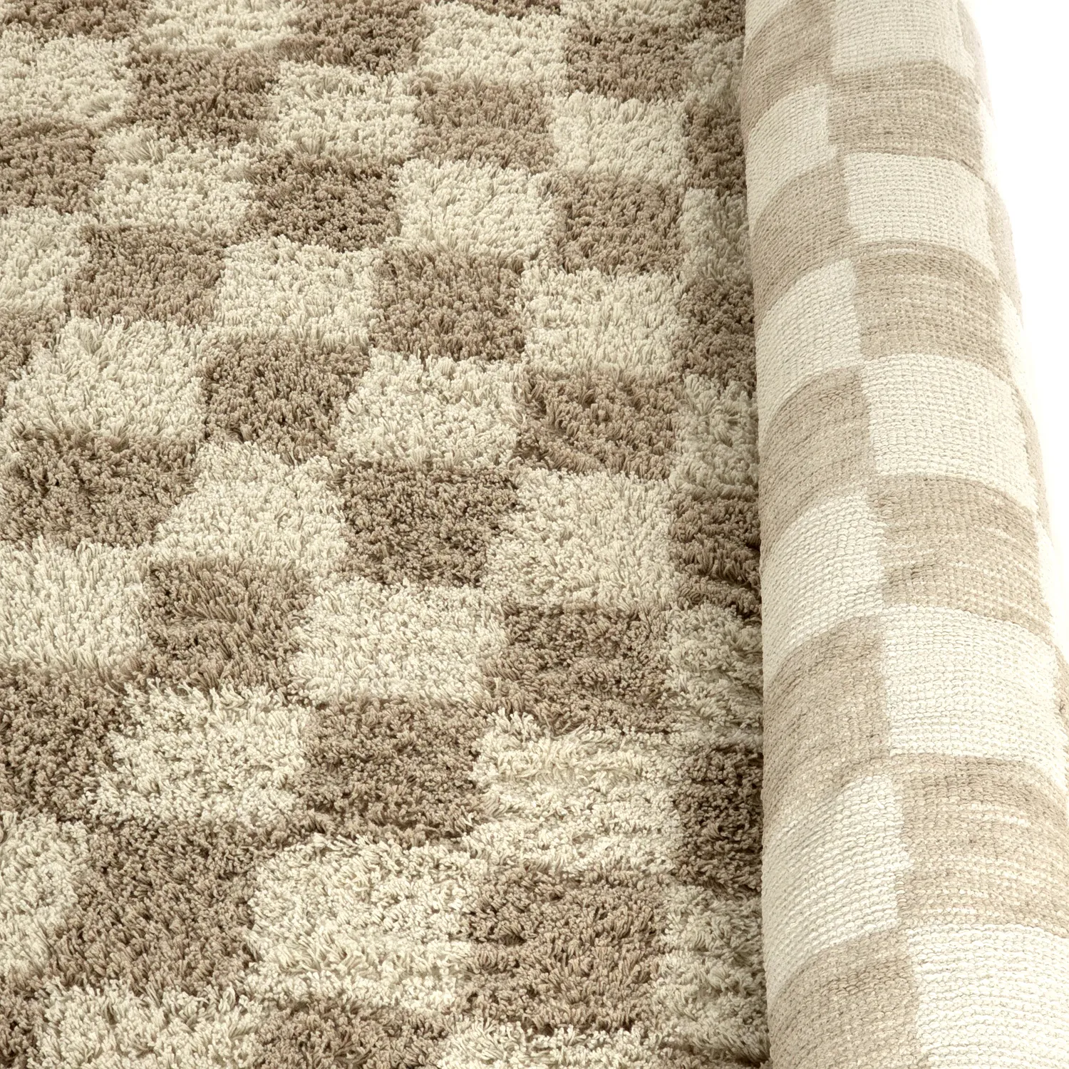 Alfombras de pelo largo - Elsey Natural Cotton Shaggy (crema/arena)