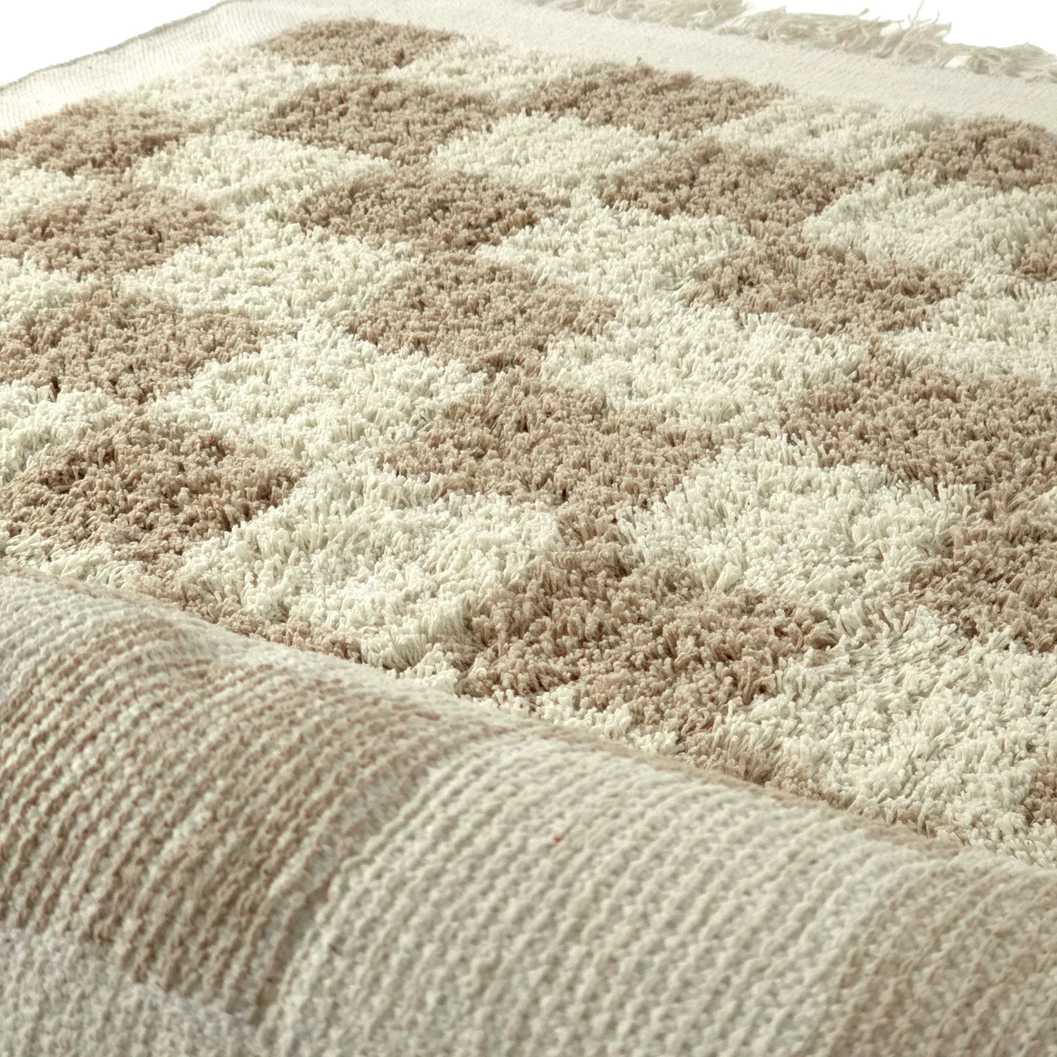 Alfombras de pelo largo - Elsey Natural Cotton Shaggy (crema/arena)