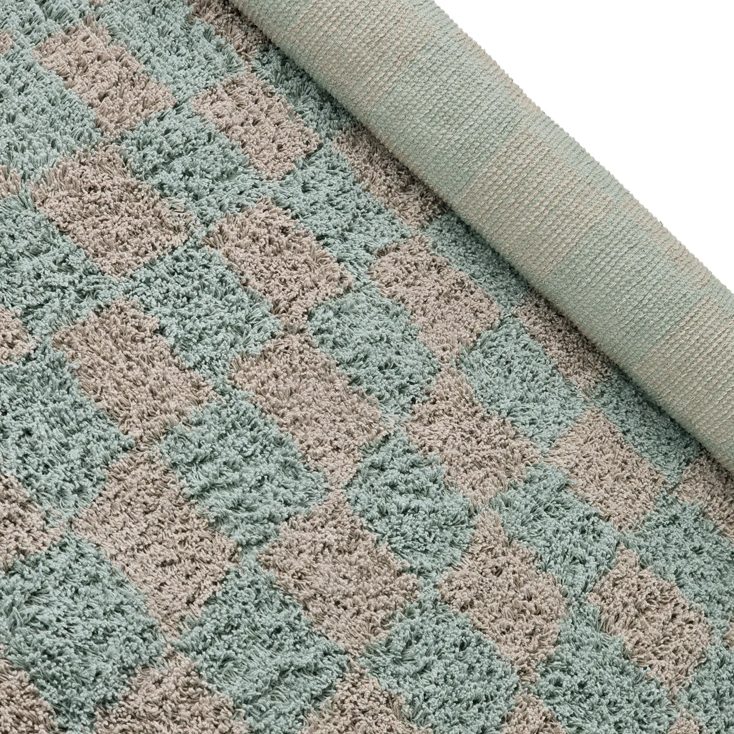 Alfombras de pelo largo - Elsey Natural Cotton Shaggy (gris/rosa)