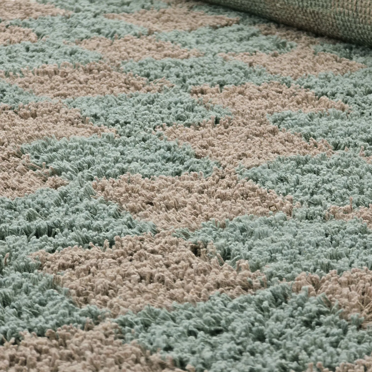 Alfombras de pelo largo - Elsey Natural Cotton Shaggy (gris/rosa)