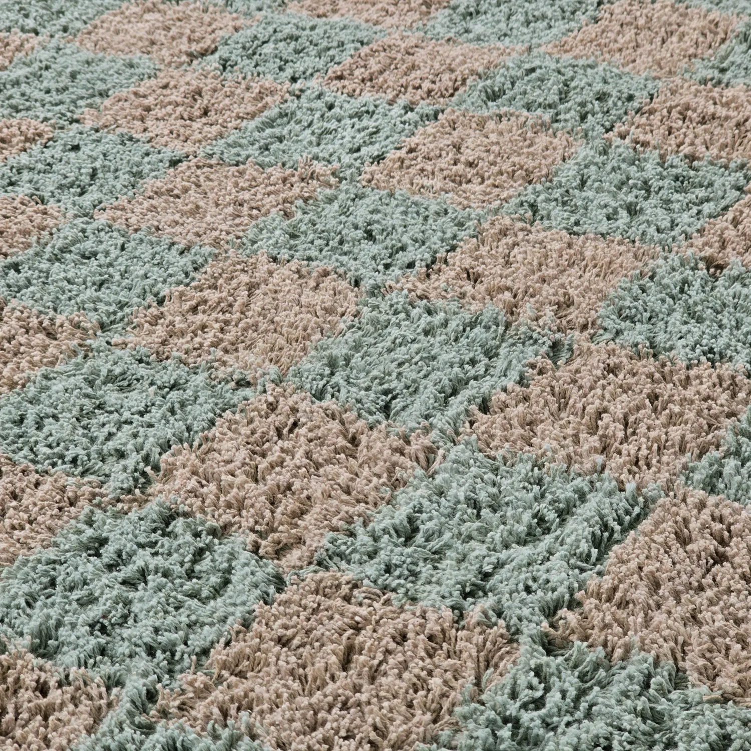 Alfombras de pelo largo - Elsey Natural Cotton Shaggy (gris/rosa)