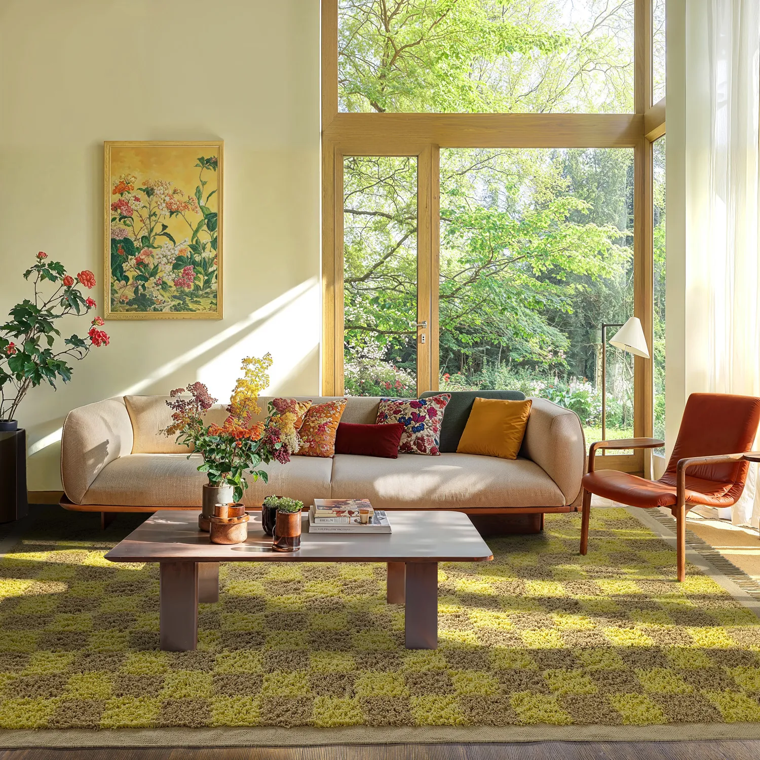 Alfombras de pelo largo - Elsey Natural Cotton Shaggy (amarillo/beige)